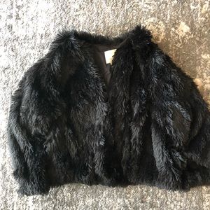 Black faux fur Jacket/Cover up